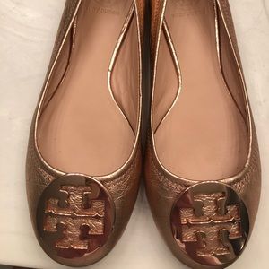 Tory Burch Rose Gold Flats